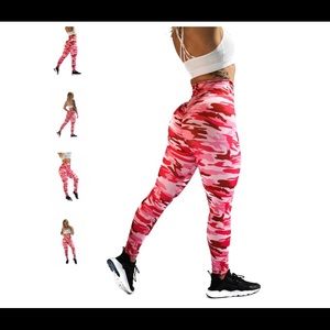 Til you collapse hot pink camo leggings